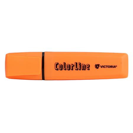 Szövegkiemelő, 1-5 mm, VICTORIA OFFICE, "ColorLine", narancssárga