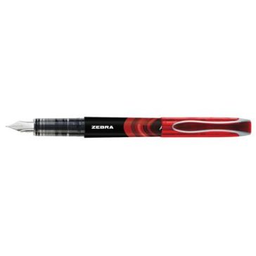 Töltőtoll, 0,6 mm, ZEBRA "Fountain pen", piros