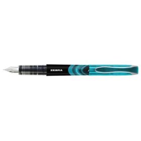   Töltőtoll, 0,6 mm, ZEBRA "Fountain pen", világoskék