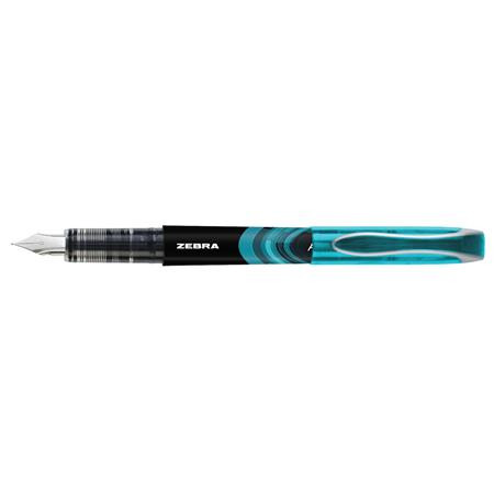 Töltőtoll, 0,6 mm, ZEBRA "Fountain pen", világoskék
