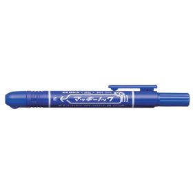   Alkoholos marker, 1,3 mm, nyomógombos, ZEBRA "Mckie Retractable", kék
