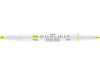Szövegkiemelő, 1,0/3,5 mm, kétvégű, ZEBRA "Mildliner Fluorescent", sárga