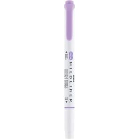   Szövegkiemelő, 1,0/3,5 mm, kétvégű ZEBRA "Mildliner Cool & Refined" lila