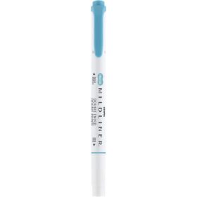   Szövegkiemelő, 1,0/3,5 mm, kétvégű, ZEBRA "Mildliner Warm", füstkék