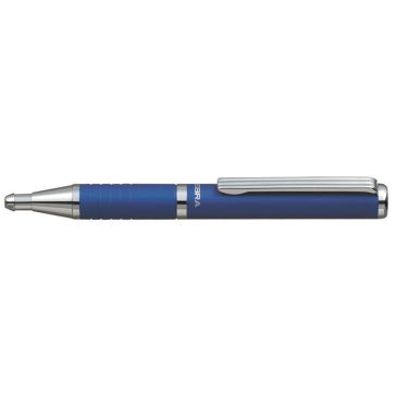   Golyóstoll, 0,24 mm, teleszkópos, metálkék tolltest, ZEBRA "SL-F1", kék