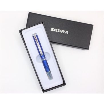   Golyóstoll, 0,24 mm, teleszkópos, metálkék tolltest, ZEBRA "SL-F1", kék