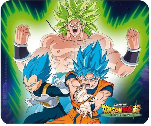 DRAGON BALL Rugalmas egérpad - Broly vs Goku (23,5 x 19,5 cm)