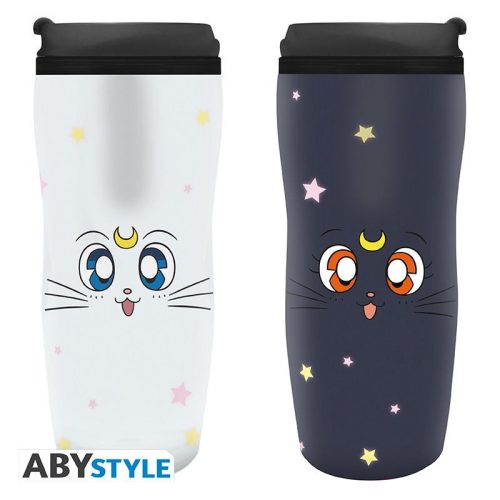 Sailor Moon utazó pohár Luna & Artemis