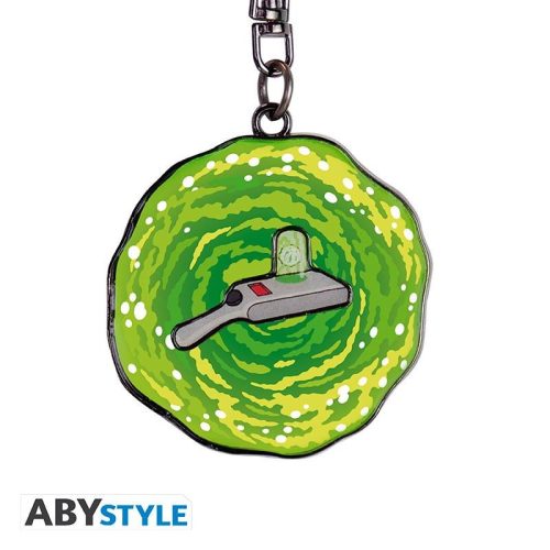 RICK & MORTY - Mozgatható Kulcstartó Portal Gun