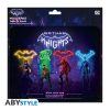 DC COMICS Rugalmas Egérpad - Gotham lovagjai , 23,5 x 19,5 cm