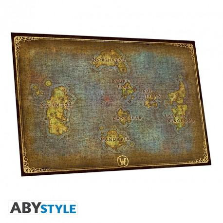 World of Warcraft (A Világok Harca)- Puzzle kirakó 1000 darabos - Azeroth térképe