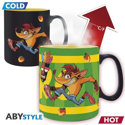 Crash Bandicoot hőcserélő bögre - 460 ml Nitro