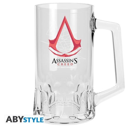 ASSASSINS CREED - üveg söröskorsó - címer