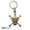 ONE PIECE ajándék készlet: zászló, 3D kulcstartó, hőérzékeny bögre