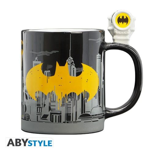 DC Comics bögre 3D fogantyúval - Bat-Signal