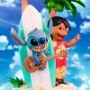 DISNEY Lilo & Stitch figura Surfboard