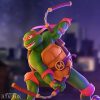 Tini Nindzsa Teknőcök (Teenage Mutant Ninja Turtles) Figura - Michelangelo 1:10 , 21 cm