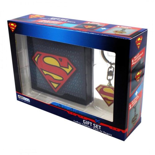 DC COMICS ajándékcsomag Superman: pénztárca és kulcstartó