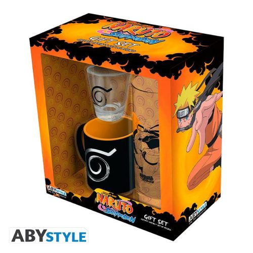 NARUTO SHIPPUDEN ajándék szett: pohár, espresso szett