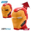 MARVEL IRON MAN 3D Hőmérsékletváltozásos Bögre