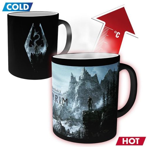 Skyrim Sárkány Szimbólumos hőmérsékletváltozási bögre