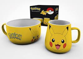 Pokemon Pikachu reggeliző készlet: bögre + tál