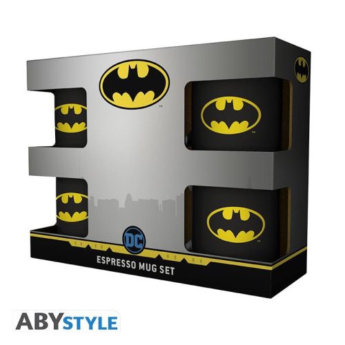 DC COMICS - 4 db-espresso bögre készlet Batman ikonikus