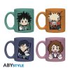 MY HERO ACADEMIA szett 4 bögre - Chibi