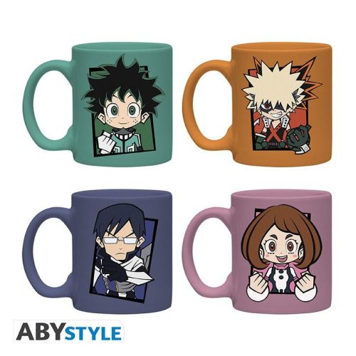 MY HERO ACADEMIA szett 4 bögre - Chibi