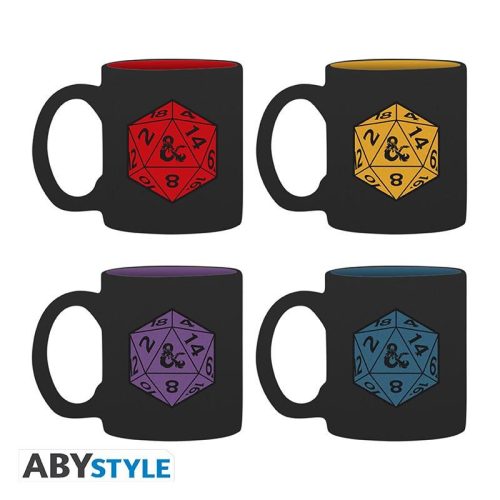 Dungeons & Dragons - 4 darabos espresso bögrék készlete D20