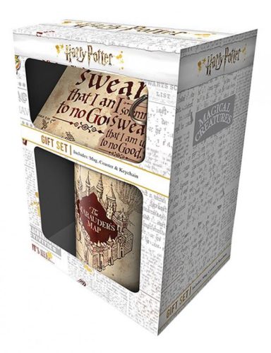 Harry Potter (Komondorok térkép) ajándékszett tartalmazza: kulacst, támlapot és kulcstartót