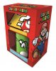 Super Mario (Yoshi változat) ajándékcsomag tartalma: bögre, poháralátét, kulcstartó