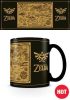 THE LEGEND OF ZELDA (MAP SILHOUETTE) hőre változó bögre