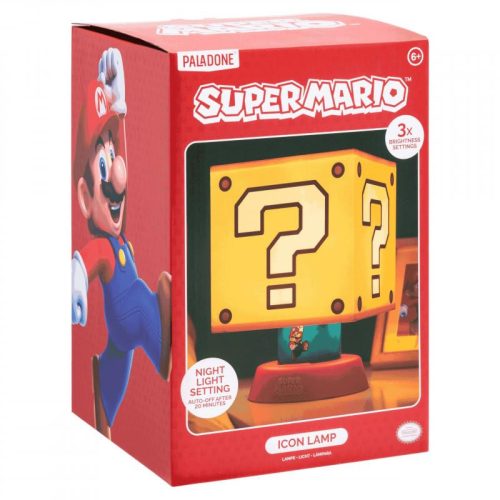 Super Mario Ikons Lámpa (magas: 28 cm)