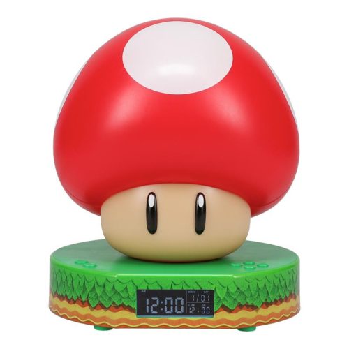 Super Mushroom Világító Ébresztőóra