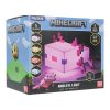 Minecraft Axolotl sokszínű lámpa , 13 cm