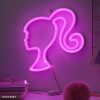 Barbie fali LED Neon lámpa, 22 cm