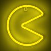 Pac-Man Falra Szerelhető LED Neon Lámpa (magasság: 21,50 cm)