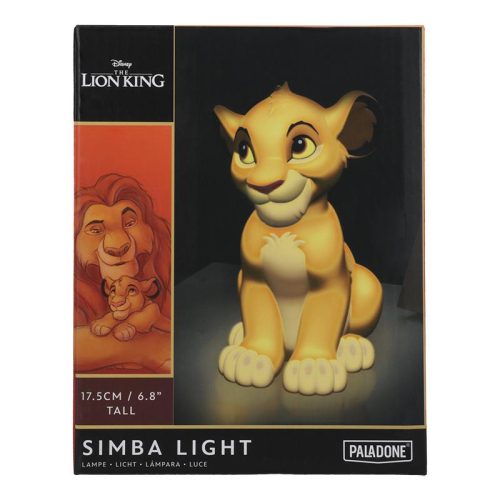 Disney Oroszlánkirály (Lion King) Simba 3D Fény , 17,50 cm