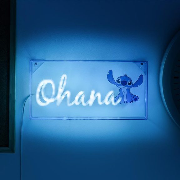 Disney Stitch Ohana LED Neon Lámpa Disney Stitch Ohana LED Neon Lámpa