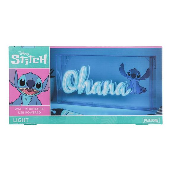 Disney Stitch Ohana LED Neon Lámpa Disney Stitch Ohana LED Neon Lámpa