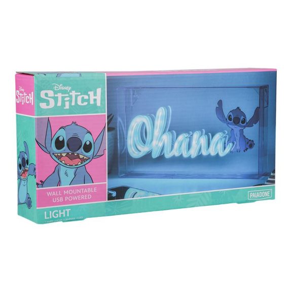Disney Stitch Ohana LED Neon Lámpa Disney Stitch Ohana LED Neon Lámpa
