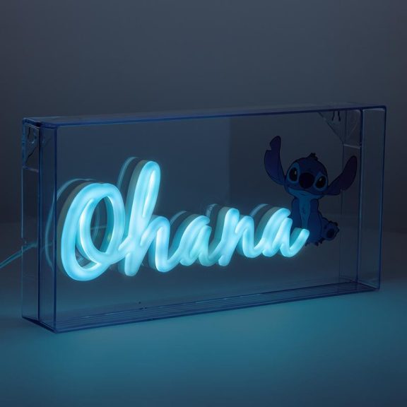 Disney Stitch Ohana LED Neon Lámpa Disney Stitch Ohana LED Neon Lámpa
