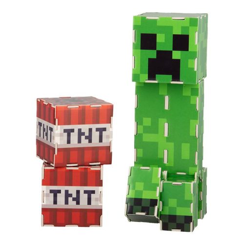 Minecraft Creeper és TNT Építő Készlet