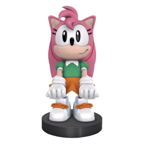 Sonic A Sündisznó (Sonic the Hedgehog) Amy Rose telefontartóval és játékvezérlő tartóval, 20 cm