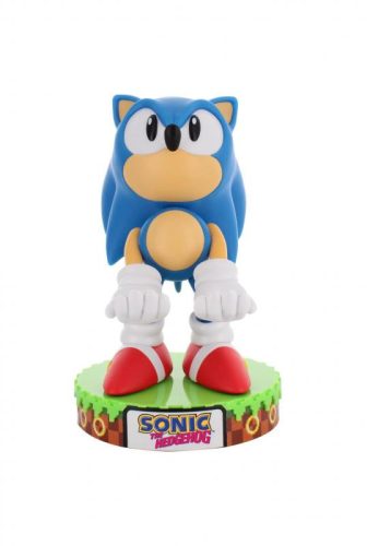 Sonic A Sündisznó (Sonic the Hedgehog) deluxe kiadású telefon- és vezérlőtartó, valamint fejhallgató állvány, 20 cm