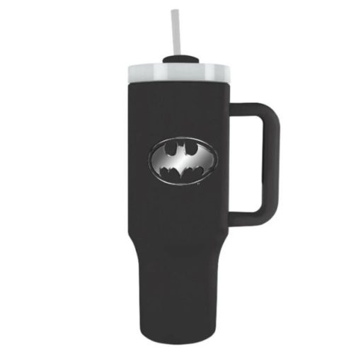 Batman (Denevérembléma) utazó pohár szívószállal (1180 ml)