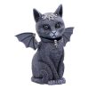 Malpuss Szárnyas Okkult Macska Cult  Szobor, 24 cm