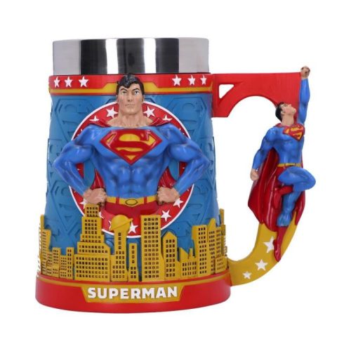 Superman Acélból készült korsó, 15 cm