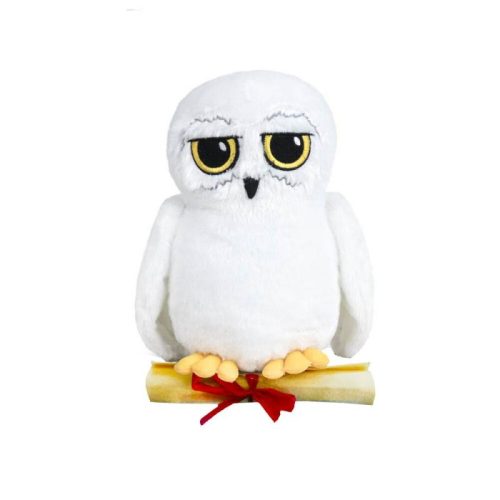 Harry Potter Plüss Bagoly Hedvig, levéllel a Roxfortból, 18 cm